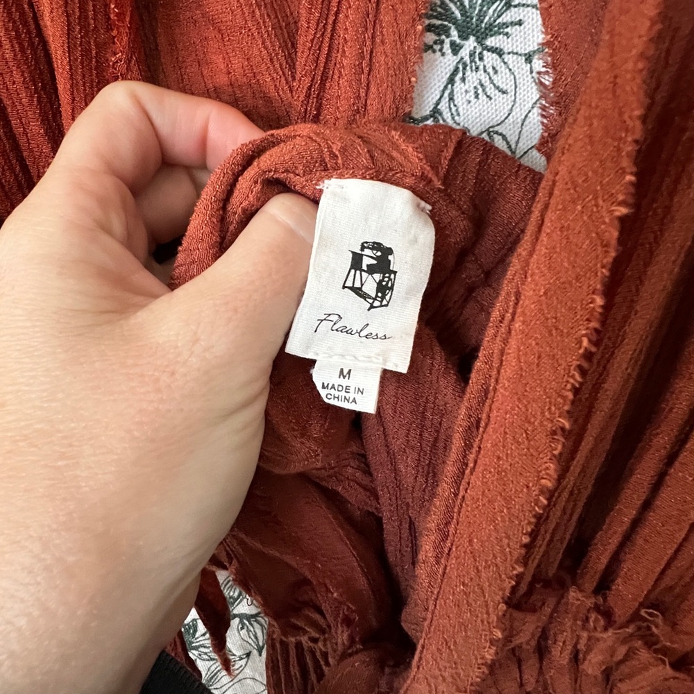 Boho Rust Maxi Dress - Picture 2 of 6
